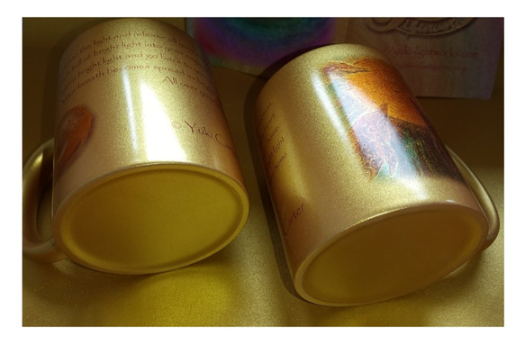 オリジナルデザイン　イルカ金色マグカップ　Central Sun 4枚目の画像