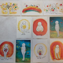 ポストカード　選べる5枚セット②【YM6～YM10】君と僕シリーズ　オリジナル詩画 6枚目の画像