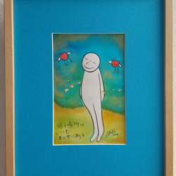 詩入り　インク原画③　離れている大切な人への贈り物に 1枚目の画像