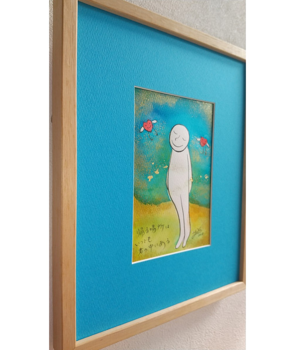 詩入り　インク原画③　離れている大切な人への贈り物に 2枚目の画像