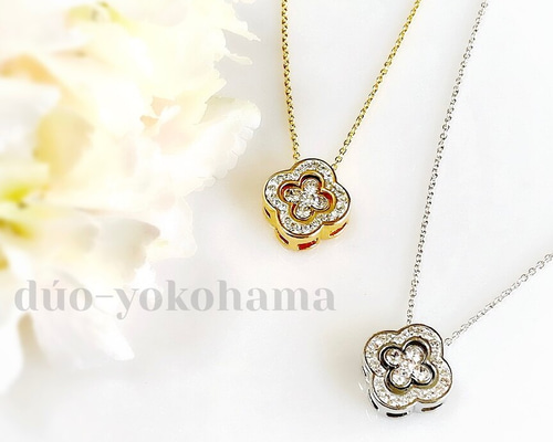 【新品未使用】 ハンドメイドハン　ネックレス　手づくり　花 1_01f678f790ee07f9c62059344b72