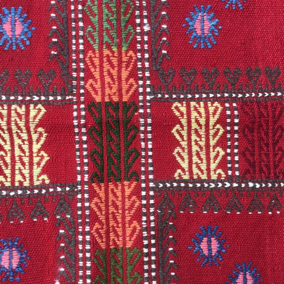 【送料無料】オールドキリム トルコ 手織り ヴィンテージラグ 130x120cm 3枚目の画像