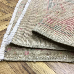 手織りトルコ絨毯 92x50cm ヴィンテージラグ 7枚目の画像