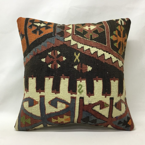 キリムクッション40×40cm キリムクッション】オールドキリム／40cm×40cm／クッション