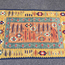【送料無料】トルコキリム 手織りラグ 165x113cm 1枚目の画像