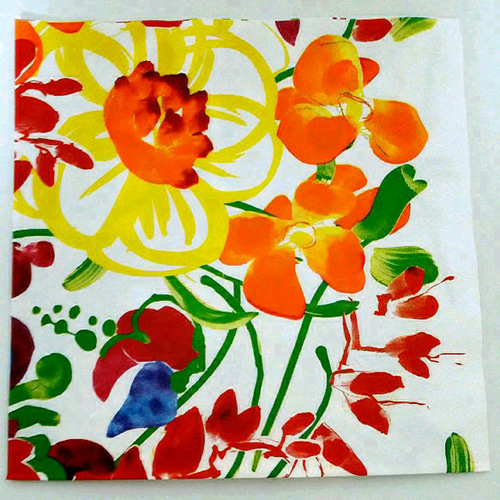 ペーパーナプキン 5枚SET（♡marimekko）☺おまけ付☺ 包装紙
