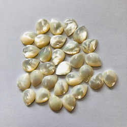 白蝶貝 ホワイトシェル マザーオブパール 12x16ペアシェイプ その他