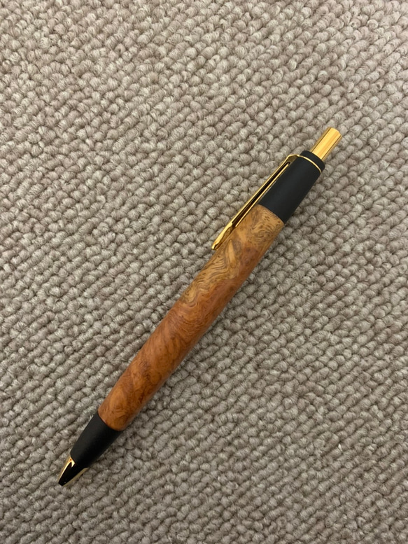 木軸　ボールペン 花梨瘤 花梨瘤杢 / 2つの内部機構を持つ新感覚の木軸ペン SINPEN