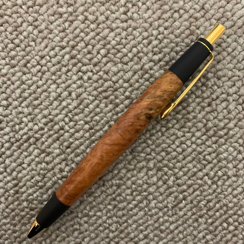 花梨瘤ボールペンorシャーペン 木軸 ペン・筆記用具 キツツキ