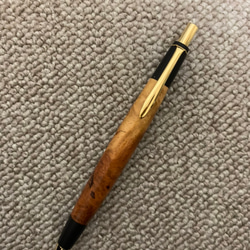 花梨瘤紅白シャーペン 木軸 ペン・筆記用具 キツツキ 通販