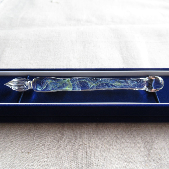 星空のガラスペン no.28 中細 ペン・筆記用具 carrocro きゃろくろ