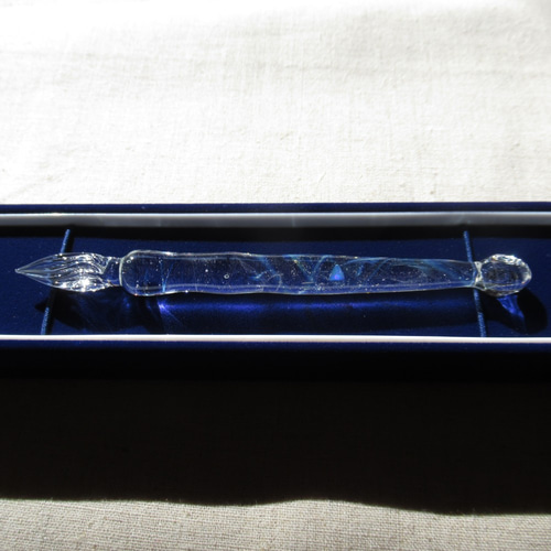 星空＋オパールのガラスペン no.1 ペン・筆記用具 carrocro きゃろくろ