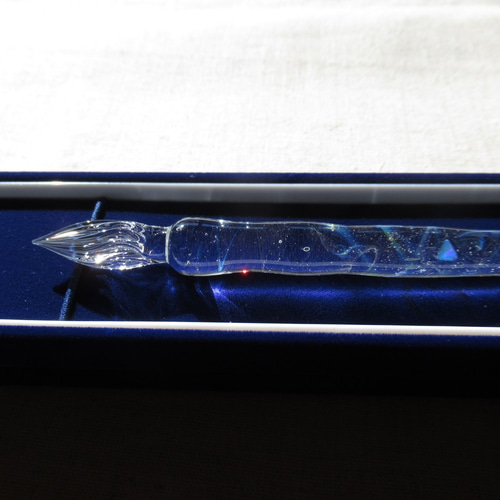 星空＋オパールのガラスペン no.1 ペン・筆記用具 carrocro きゃろくろ