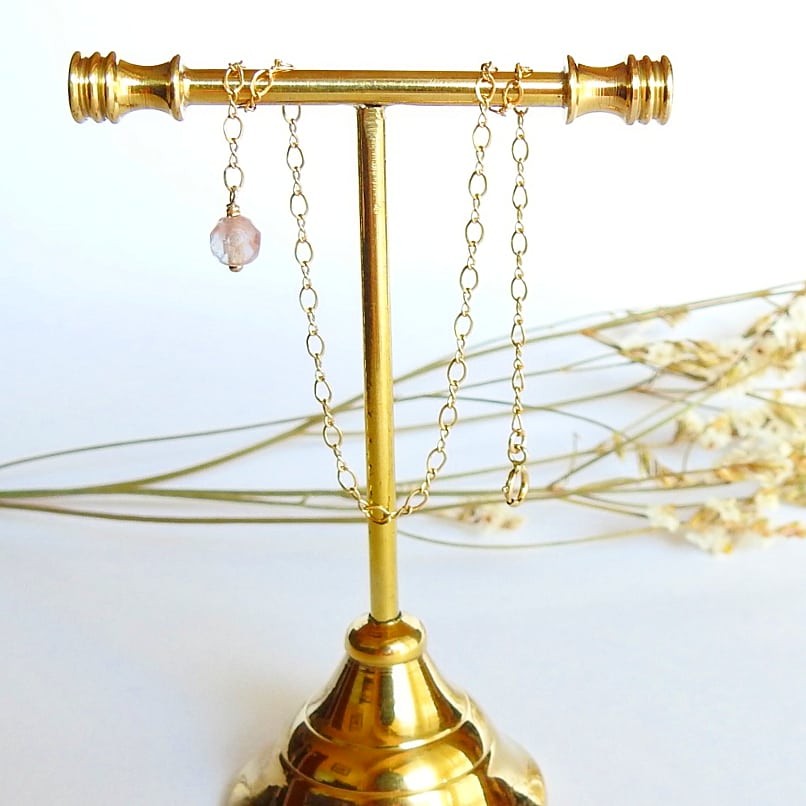 【K14GF】サフィレットビーズのブレスレット