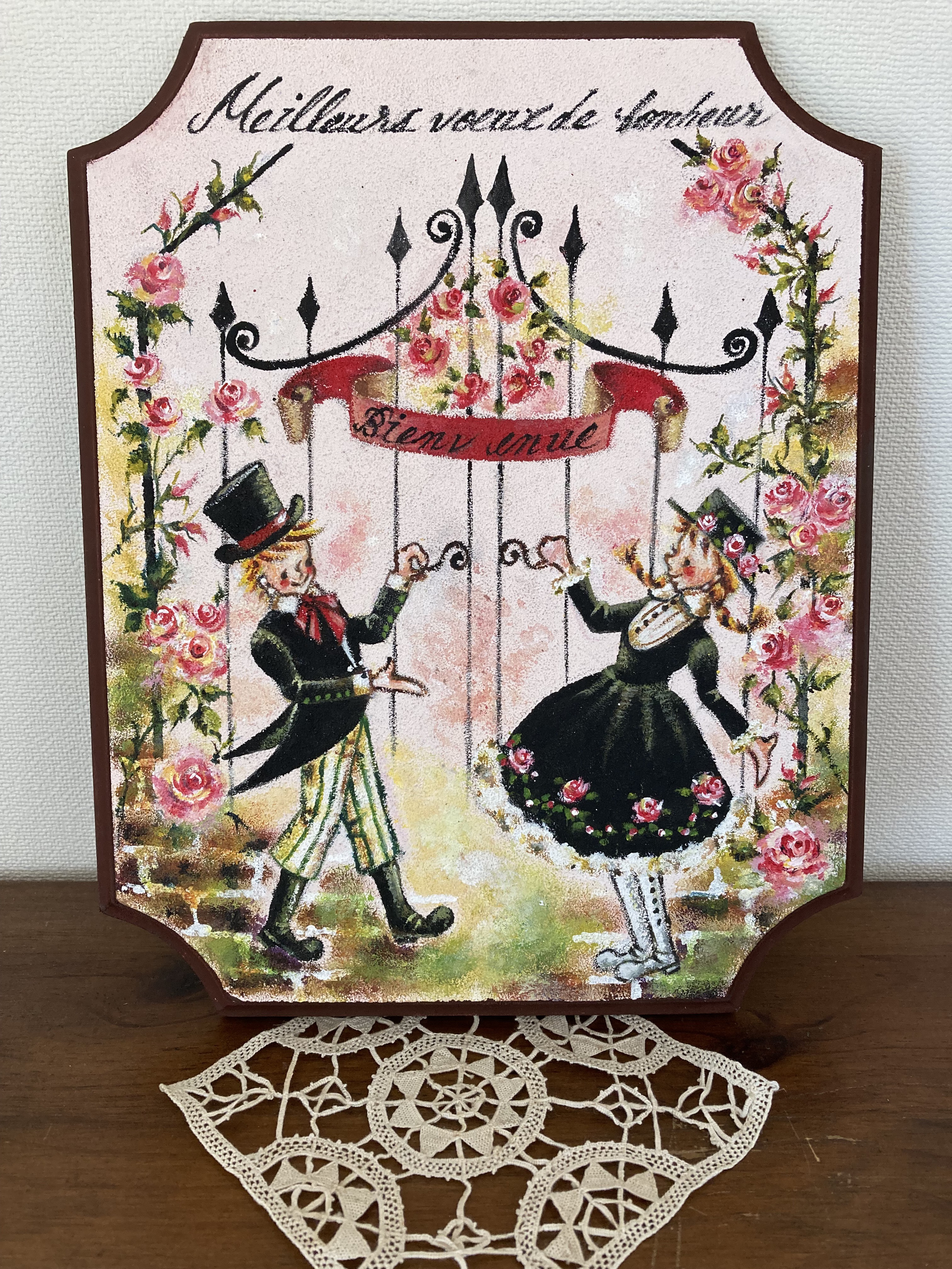 ウェルカムボード　バラの家(受注作品)