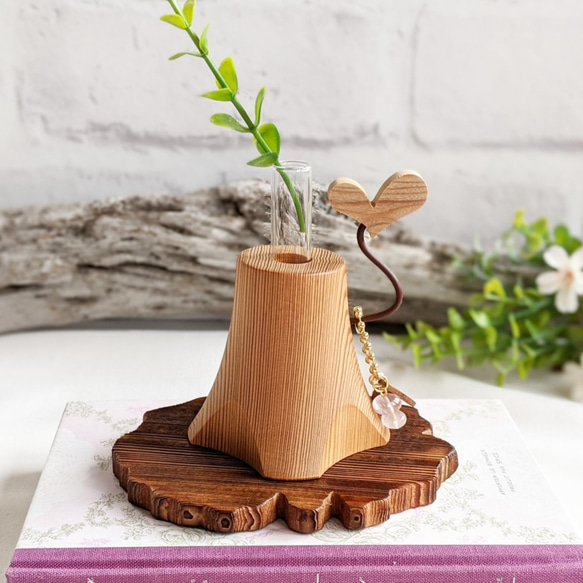 屋久杉製 Stump of the forest（一輪挿し・森の切り株