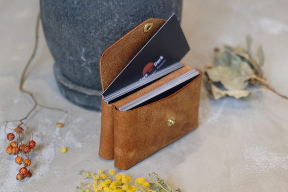 No.04｜Card Case 【 Talo 】/Cognac 2枚目の画像