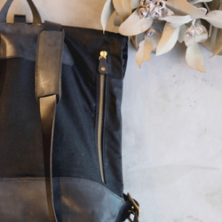 No.39｜Backpack 【 collina 】-L size- / Black x Black 2枚目の画像