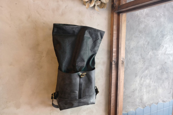 No.39｜Backpack 【 collina 】-L size- / Black x Black 5枚目の画像