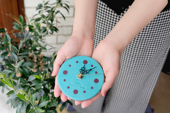 Wall clock【calmare】-S size-/ #Turquoise 6枚目の画像