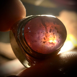 HQ Natural Srilanka Untreaded Padparadscha Sapphire Ring 10枚目の画像