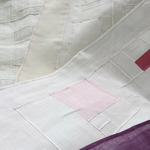 ポジャギ風　パッチワーク　リネン　タペストリー 1963637429.jpg?1688651373