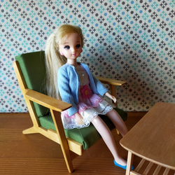 約1/6スケール ミニチュアソファー ブライスやリカちゃんに