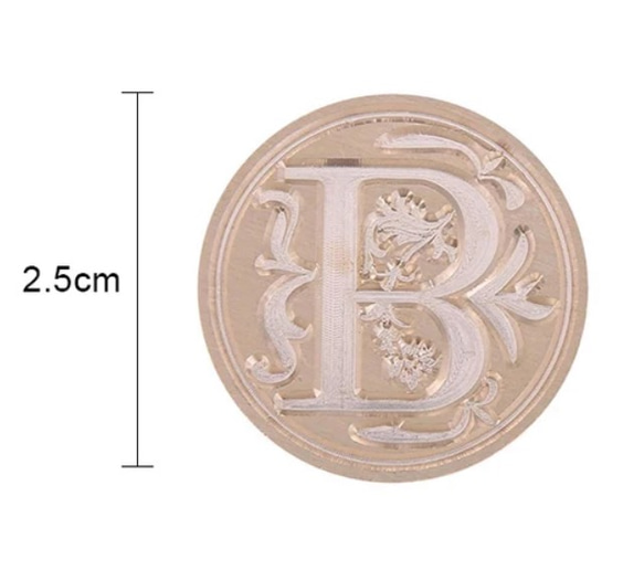 シーリングスタンプ　シーリングワックス　アルファベット 2枚目の画像
