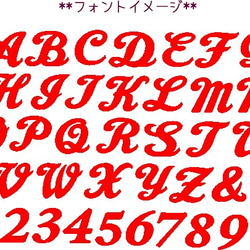 ★送料無料★【小サイズ　5セット】アルファベットの筆記体単品フェルトアイロンワッペン 2枚目の画像