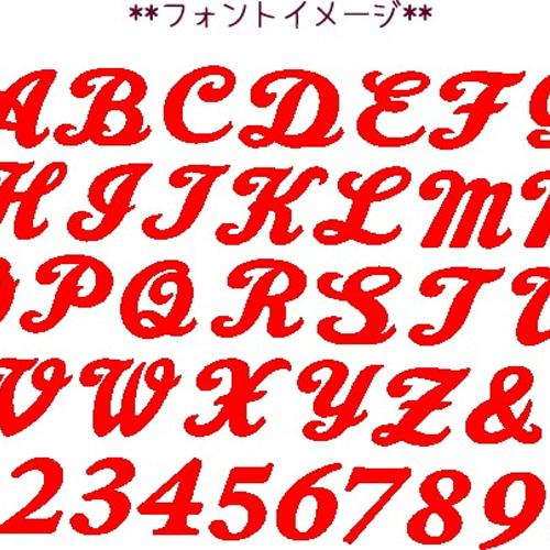 330円～】筆記体のフェルトアイロンワッペン【オーダー