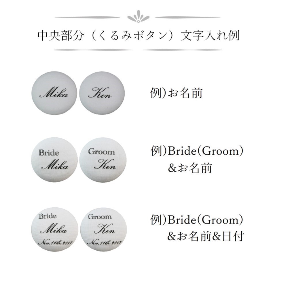 新郎新婦ロゼット【ラグジュアリープリーツ】ミディアムブルー＆シルバー