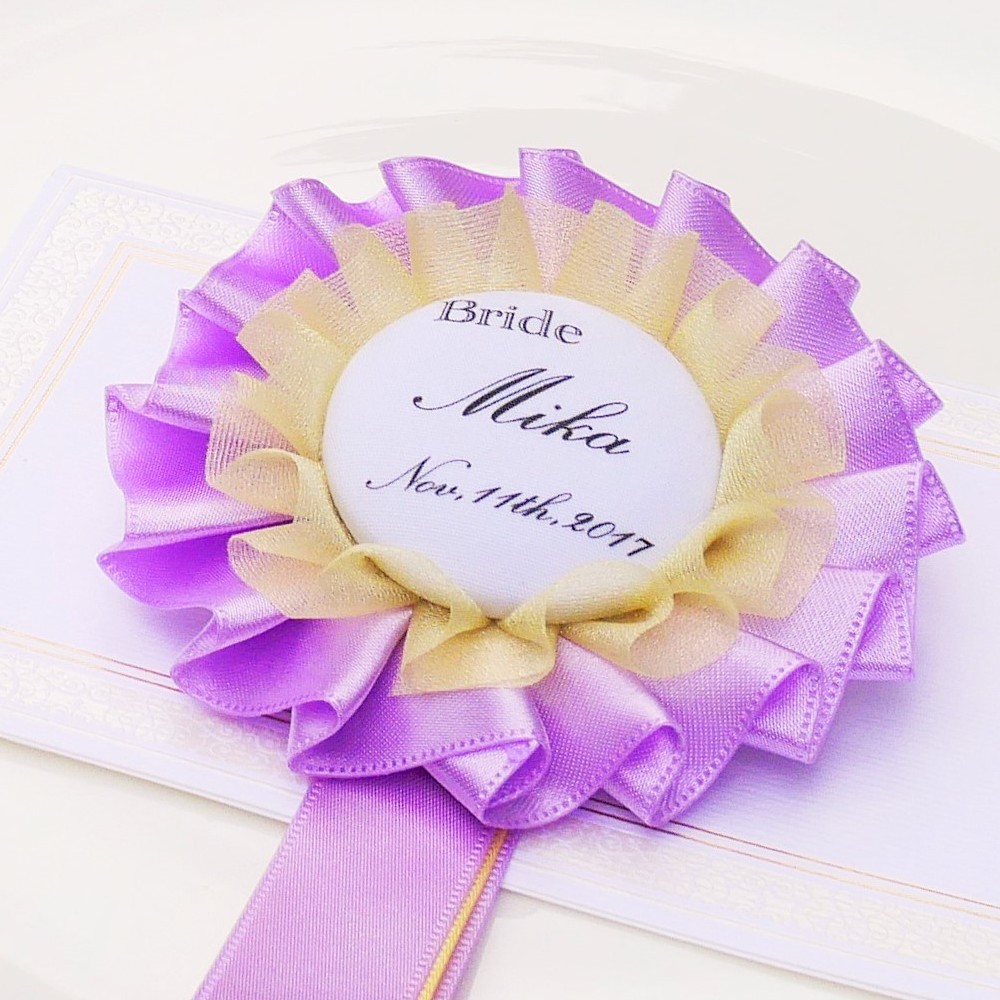 新郎新婦ロゼット【プリンセス＆プリンス】プリンセスB