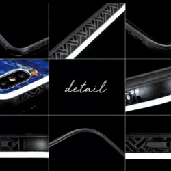 シロクマの タップダンス 強化ガラス スマホケース (AGC) iPhone X /XS/XR/XS MAX/8/7/ 8枚目の画像