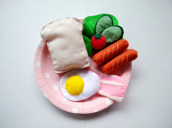 フェルトままごと＊朝ごはんセット おもちゃ・人形 bon 通販 5705821
