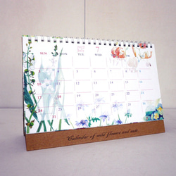 2022 卓上カレンダー 【 Calendar of wildflowers and nuts 】 5枚目の画像