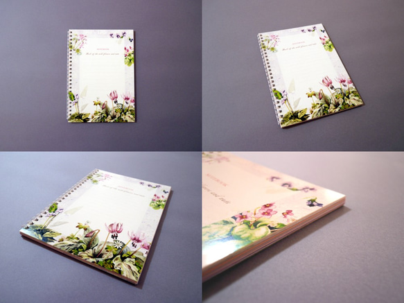 《送料無料》NOTEBOOK 【 Notebook of wildflowers and nuts 】 3枚目の画像