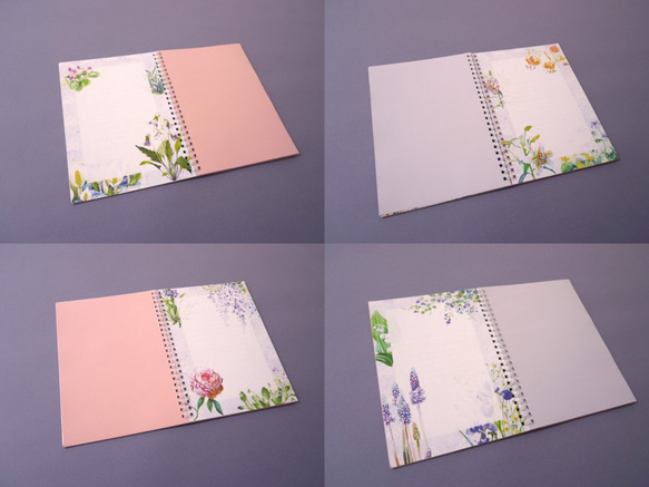 《送料無料》NOTEBOOK 【 Notebook of wildflowers and nuts 】 5枚目の画像