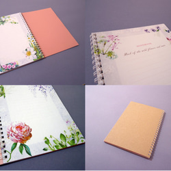 《送料無料》NOTEBOOK 【 Notebook of wildflowers and nuts 】 7枚目の画像