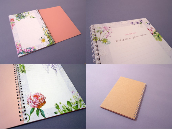 《送料無料》NOTEBOOK 【 Notebook of wildflowers and nuts 】 7枚目の画像