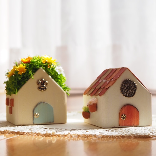 小さなお家オブジェ2個セット その他インテリア雑貨 komakoma 通販