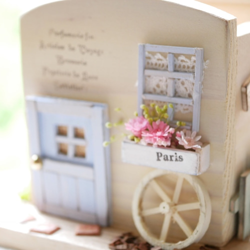 受注制作】手作りペンスタンド☆水色の扉 その他インテリア雑貨