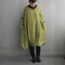 TEN TSUNAGI wool linenーライムグリーンー 5枚目の画像