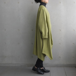 TEN TSUNAGI wool linenーライムグリーンー 6枚目の画像