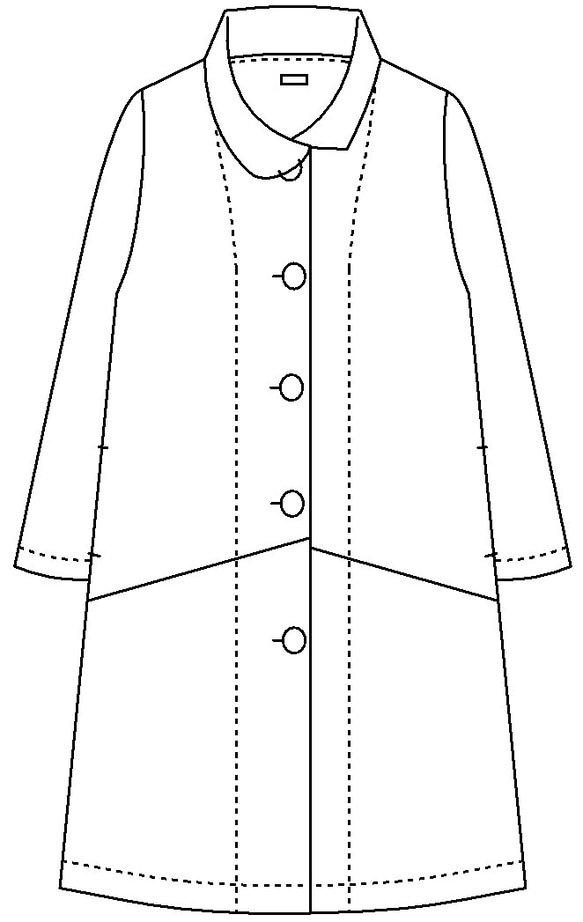 CUBY LINEN -short collar-　ﾀｰｺｲｽﾞﾌﾞﾙｰ×ｸﾞﾚｰｼﾞｭ 7枚目の画像