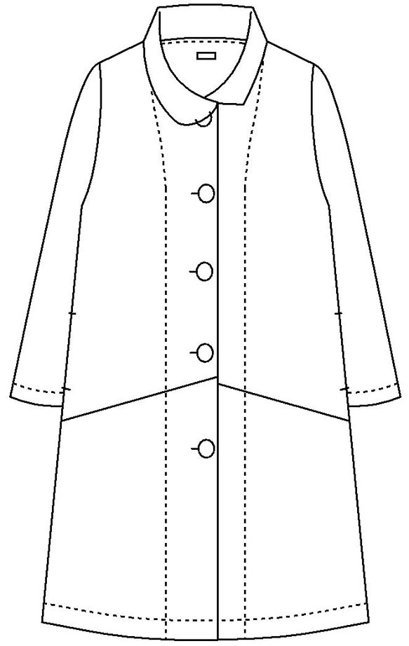 CUBY LINEN -short collar-　ｸﾞﾘｰﾝ×ｱｲﾎﾞﾘｰ 7枚目の画像