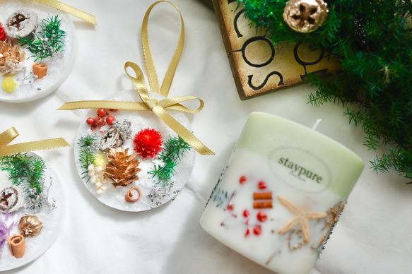 クリスマスツリーにも飾れちゃう♡いい匂いをお家で楽しめるアロマサシェ 3枚目の画像