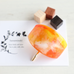 雪の結晶 レジン製ヘアゴム ヘアゴム はなみずき 通販 8291179｜Creema