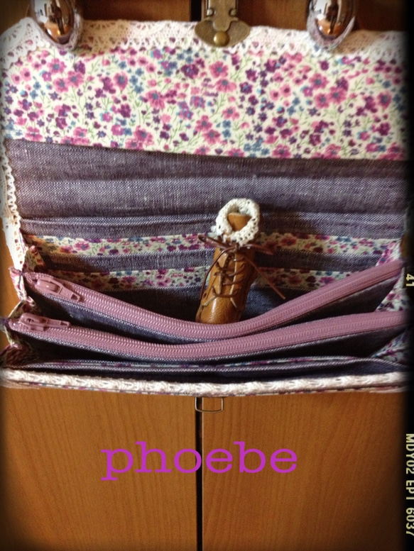 LIBERTY   Phoebe  ピンクWファスナー長財布 2枚目の画像