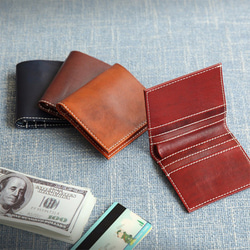本革財布　二つ折り財布【preBR9092】（展示） 4枚目の画像