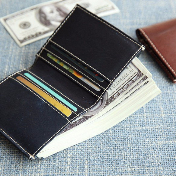 本革財布　二つ折り財布【preBR9092】（展示） 7枚目の画像
